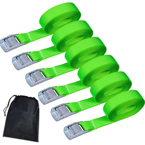 Bagged zinc iron buckle cargo tightening straps Zinc alloy press buckle fixing straps Cargo luggage fixing straps