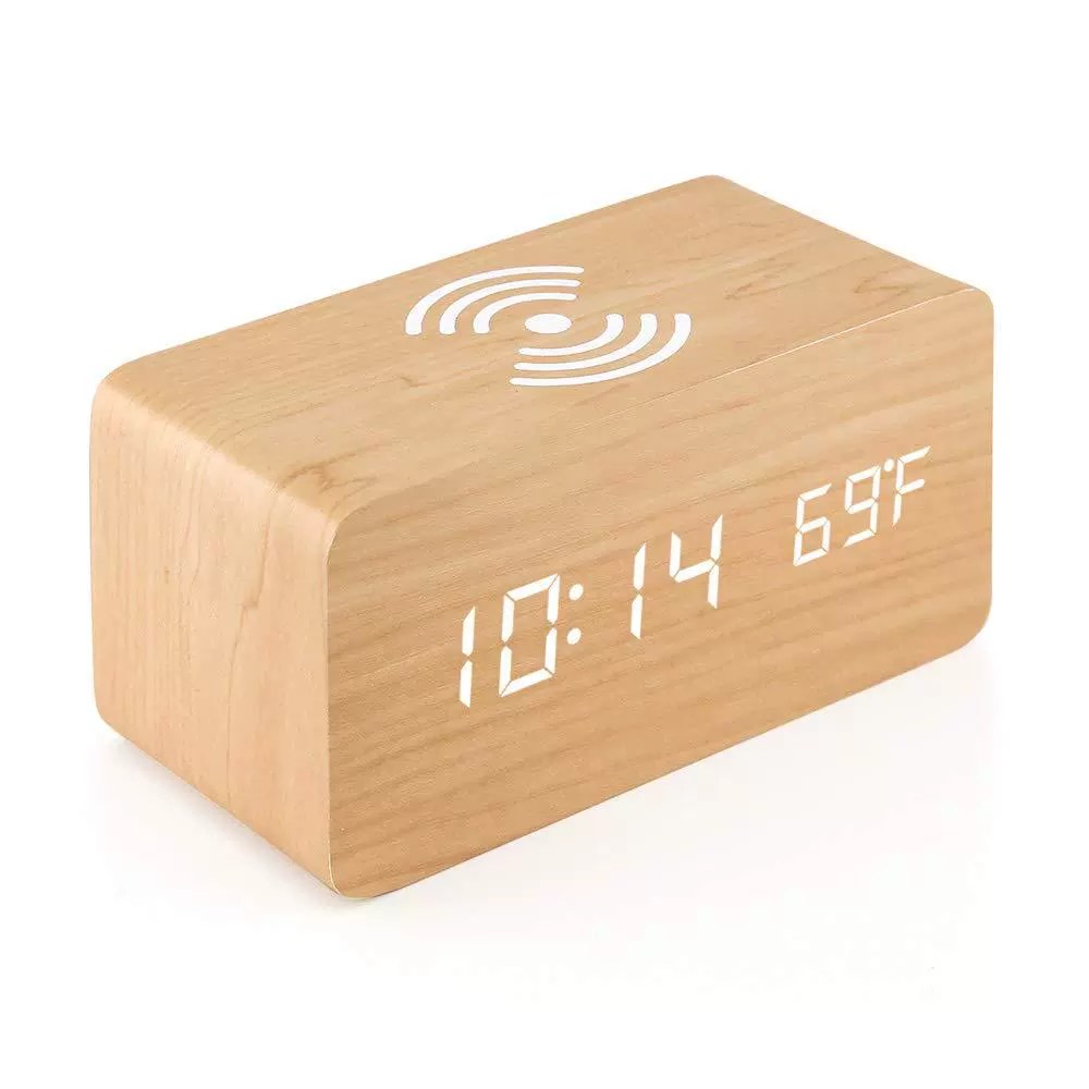  wooden electronic creative wireless watch charging