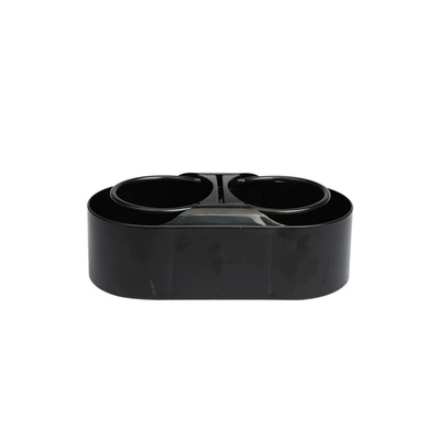 Multifunctional vehicle-mounted water cup holder fixed beverage holder for car use one-half storage box car tea cup holder beverage holder (Car cup holder/beverage holder) - black-la-306-double-ring-cup-holder