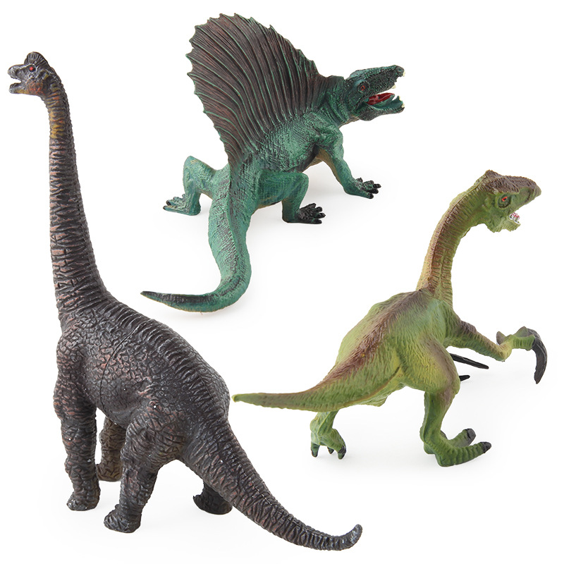 Transfronterizo nuevos niños simulación dinosaurio Jurásico modelo pequeño tamaño hueco Tyrannosaurus triángulo dragón múltiples adornos