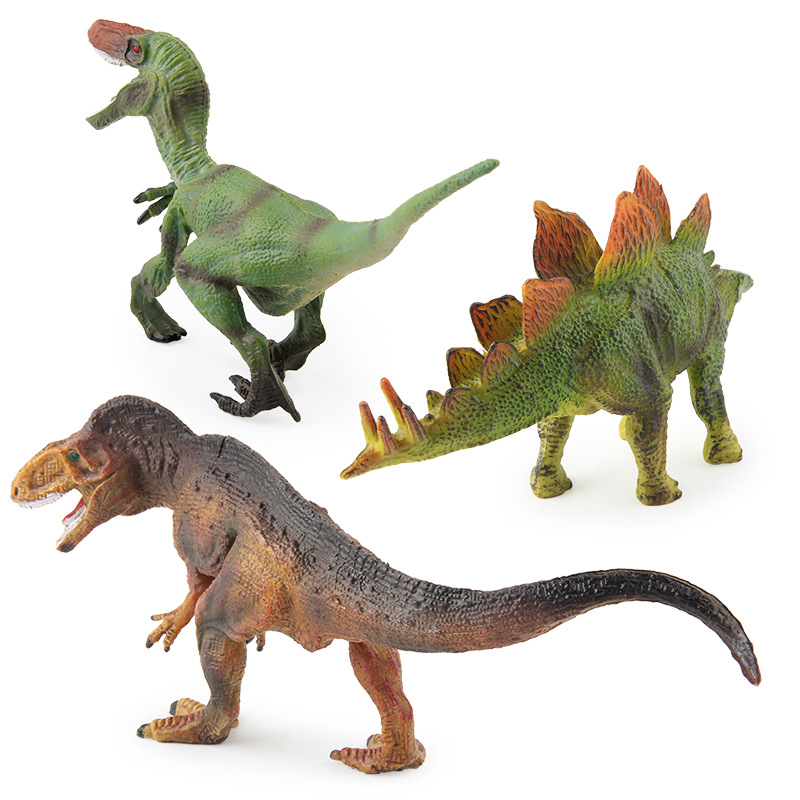 Transfronterizo nuevos niños simulación dinosaurio Jurásico modelo pequeño tamaño hueco Tyrannosaurus triángulo dragón múltiples adornos