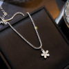 Fresh pendant, necklace, chain for key bag , accessory, 2021 collection, flowered, Korean style