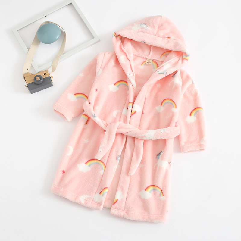 children's demi-season bathrobe