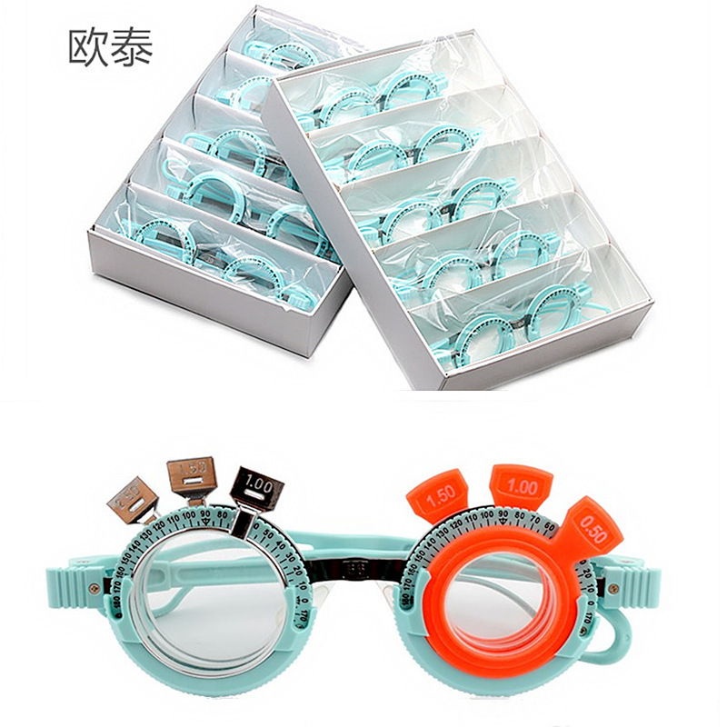 Optometry Test Frame Optometry Test Frame Pupil Distance Pure Titanium Asymptotic Multifocal Optometry Tool Insertion Experience Measure Number