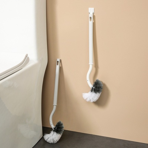 Long-handled plastic household toilet brush without dead ends cleaning brush without base soft-bristled toilet toilet brush