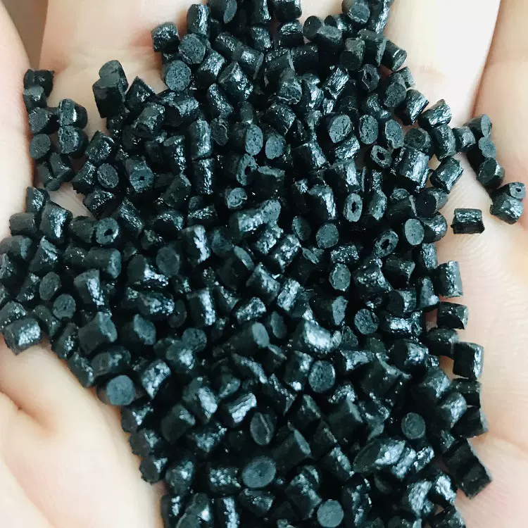 PA46加纤30黑色增强阻燃V0塑料原料/黑色PA46防火回料二次料颗粒