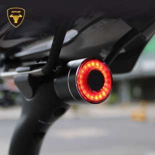 Cross-border new smart brake sensor tail light mountain bike light usb charging road bike night ride tail light