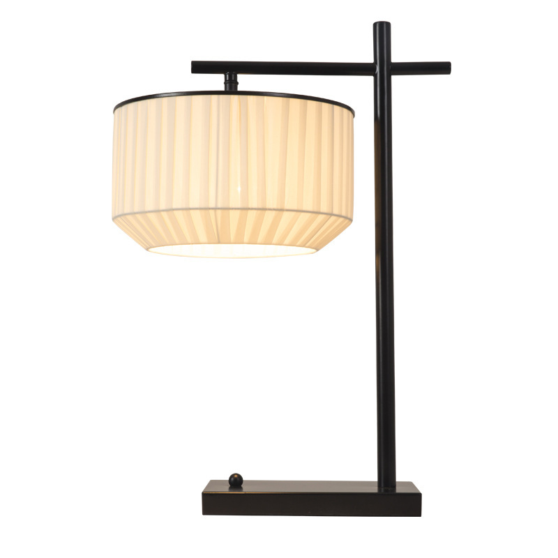 New Chinese style floor lamp retro Zen bedroom bedside lamp modern living room study hotel sofa decoration standing lamp