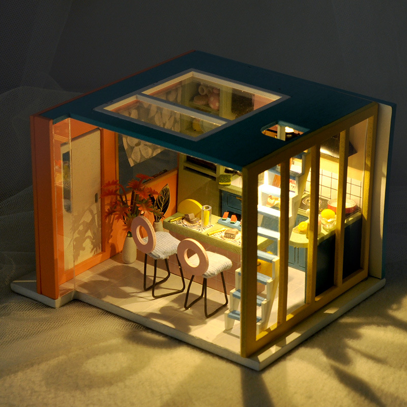 Tianyu Diy Cabin Slightly Sweet Kitchen Hand-assembled Model Birthday Christmas Gift Toy Creative
