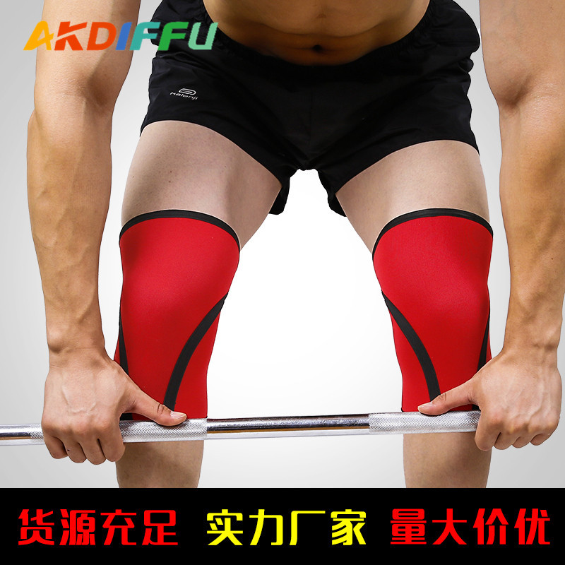 Entrenamiento de fuerza nuevo material de buceo de 7mm rodillera protección anticolisión transpirable fitness agarre levantamiento de pesas deportes equipo de protección