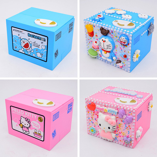 Money-Stealing Cat Piggy Bank New Handmade DIY Materials Wholesale Electric Money-Eating Piggy Bank DIY Materials