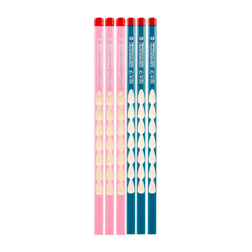 Cat prince children's hole pencil pen primary school students kindergarten hb pencil correction grip triangle rod 2B pencil