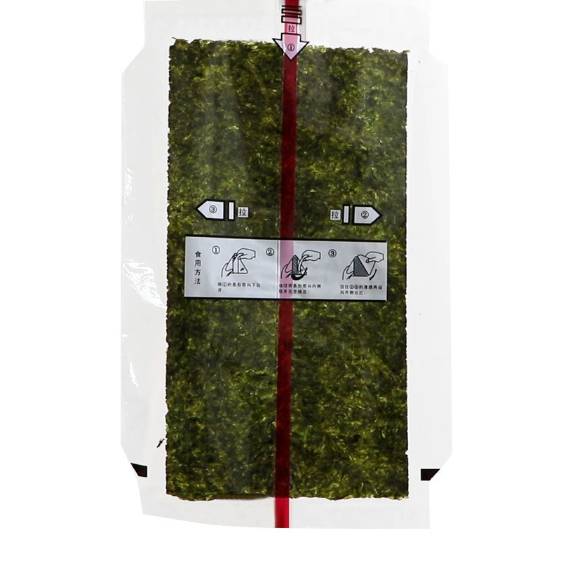 Японская фабрика по производству мгновенных суши Jiumi 145 использует 155-граммовые рисовые обертки из нори для треугольных рисовых шариков.