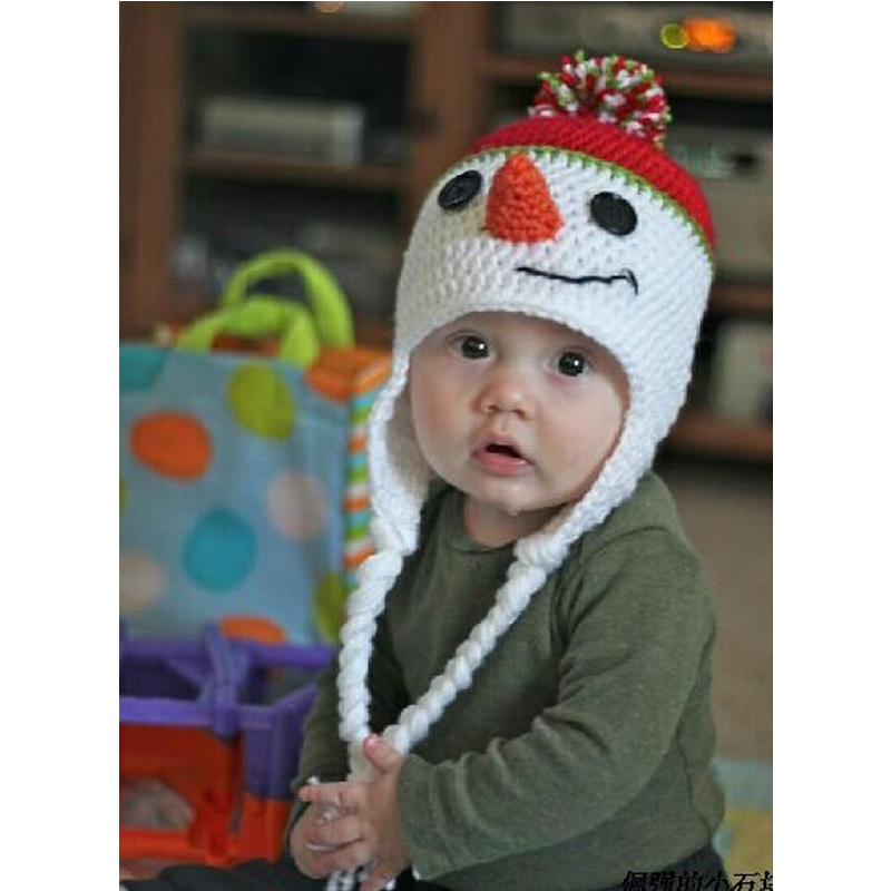 Children's knitted woolen knitted hat