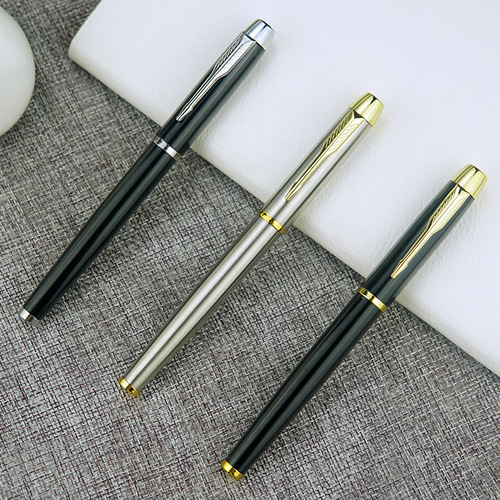 Exquisite metal IM fountain pen, ink pen, calligraphy practice pen for male and female business office students, customized LOGO