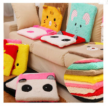 Z2303冬季可愛毛絨辦公室凳子座墊 卡通加厚可拆洗學生電腦椅坐墊