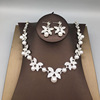 Wedding dress for bride, accessory, earrings, necklace, set, chain, simple and elegant design, wholesale