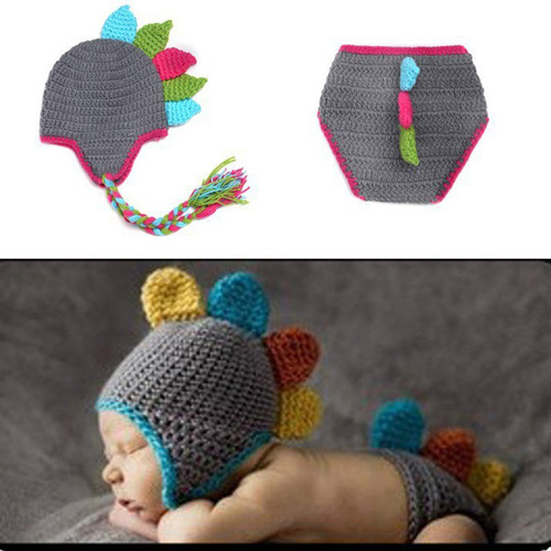 European and American hot-selling hand-knitted baby photography clothing for 100 days, hand hook versatile baby photography clothing XDT-046