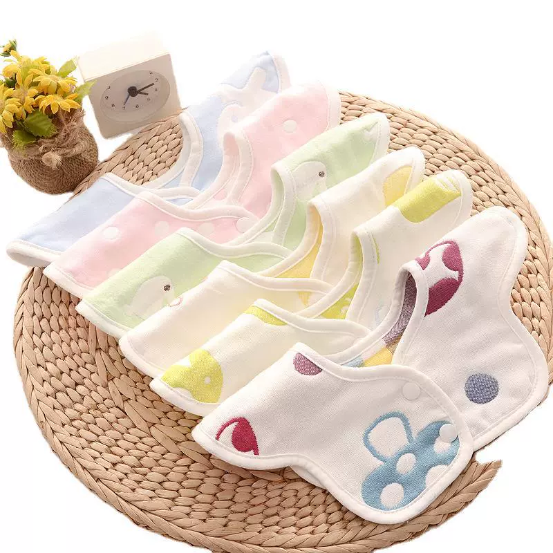 Gauze eating bib, children's laundry basket