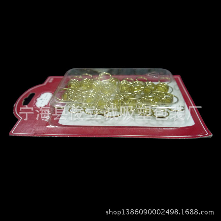 长期供应 pvc吸塑泡壳 圣诞挂钩泡壳支持加 工定 制