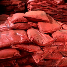 袋装氧化铁红国标130无机颜料油漆地砖陶瓷用铁红粉大量现货