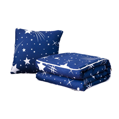 Pillow and quilt dual-purpose cushion, print LOGO as requested, multi-functional car office nap pillow, air-conditioning quilt