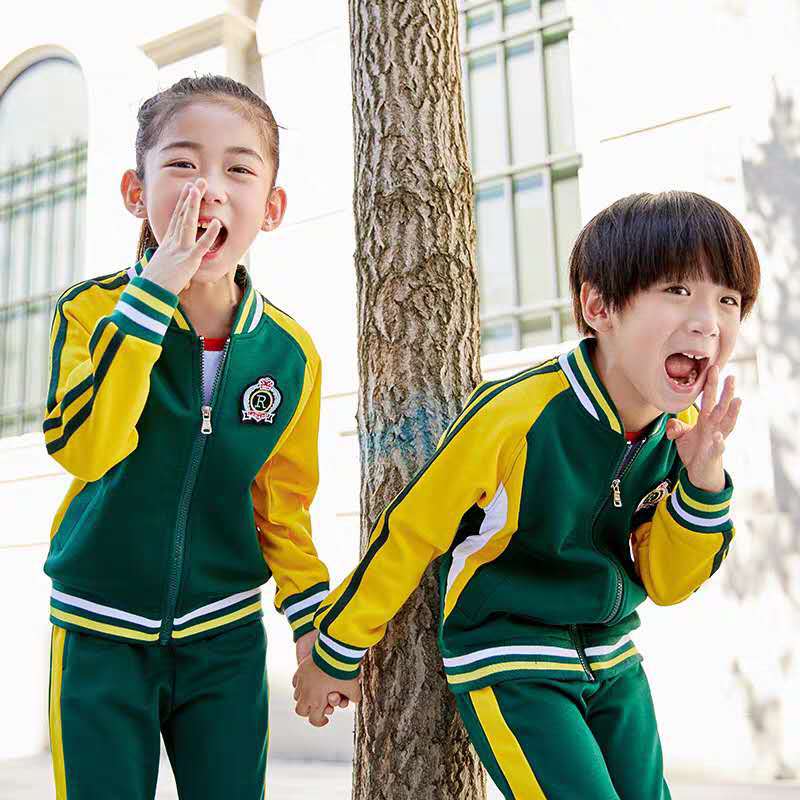 幼儿园园服春秋装新款小学生校服儿童班服师生同款运动棒球服套装|ms