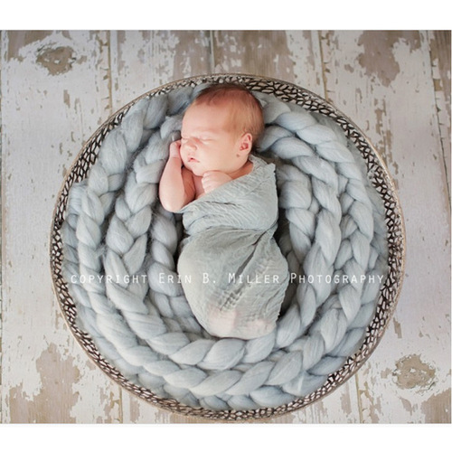 Thick braids photography braids photography props wool photography blankets hand-woven photo braids