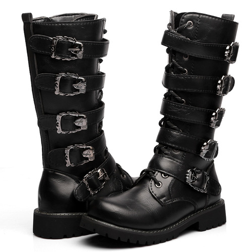 Boots for men, model 555, extra large leather boots for men, long boots for men, size 45, men's boots, model 555