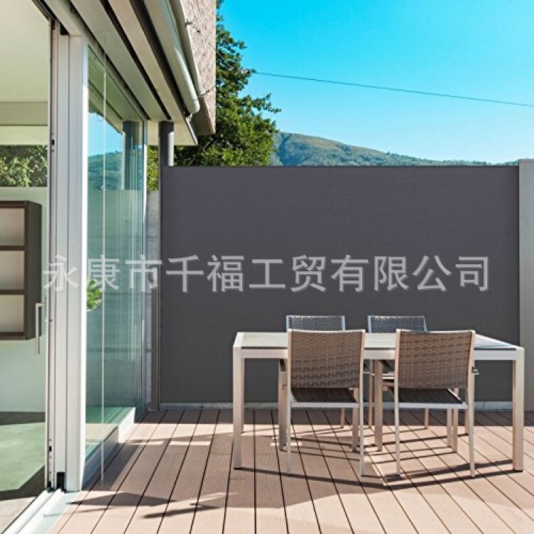 Outdoor Partition Screen Can Be Automatically Shrinks, Water-resistant and Sunscreen, Side Awning Outdoor Partition Screen Can Be Automatically Shrinks, Water-resistant and Sunscreen, Side Awning