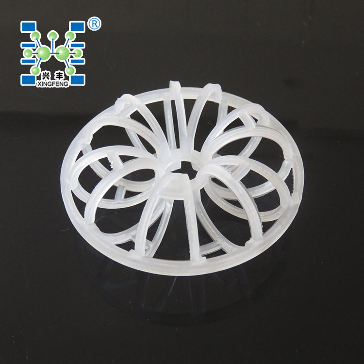 萍乡兴丰供应 PP塑料花环填料/95mm 用于气体洗涤净化塔，科斯特