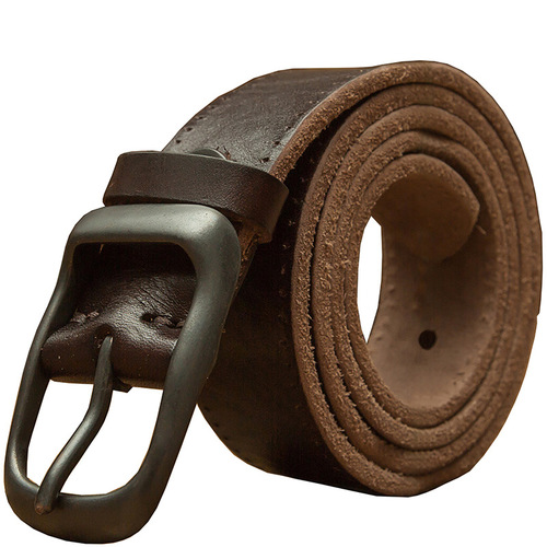 Handmade Leather Belt Cowhide Men's Pin Buckle Top Layer Genuine Leather Casual Retro Student Pants Belt Middle-aged and Young Adult Jeans Waistband