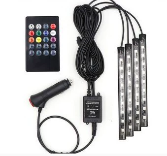 One to Four Colorful Atmosphere – Other lights - 36smd-cigarette-lighter-interface-opp-bag