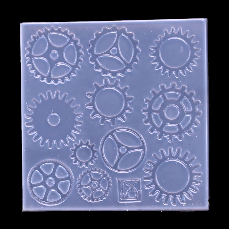 Espejo de cristal AB epoxi Navidad molde árbol Decoración Accesorios Silicona