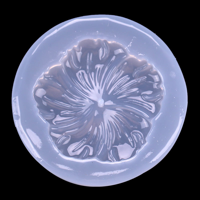 Espejo de cristal epoxi Flor Mariposa molde de silicona DIY hecho a mano epoxi soporte de mesa Decoración Accesorios de fondo