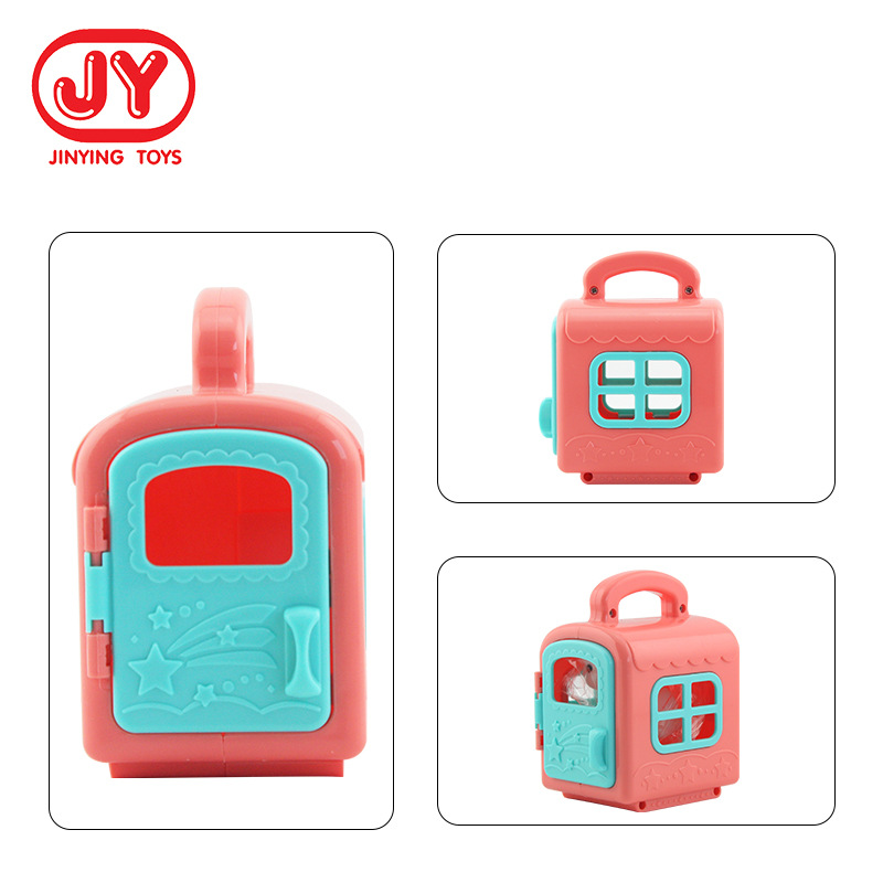 Los niños juegan a las casitas educación temprana linda casa de mascotas nuevo juguete exótico simulación animal interacción familiar suministro transfronterizo