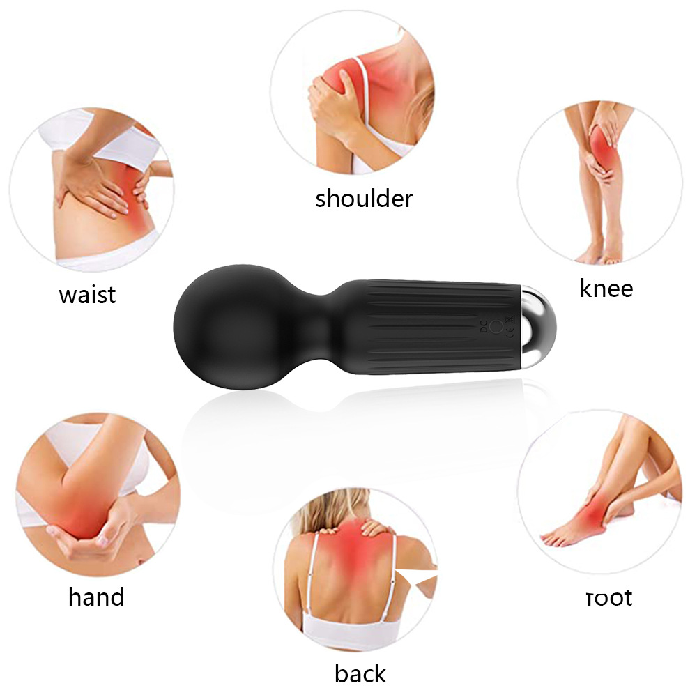 miniAV Bâton de massage érotique en silicone rechargeable USB, 20 vibrations, pour la masturbation féminine et les jeux sexuels pour adultes_voghion.com