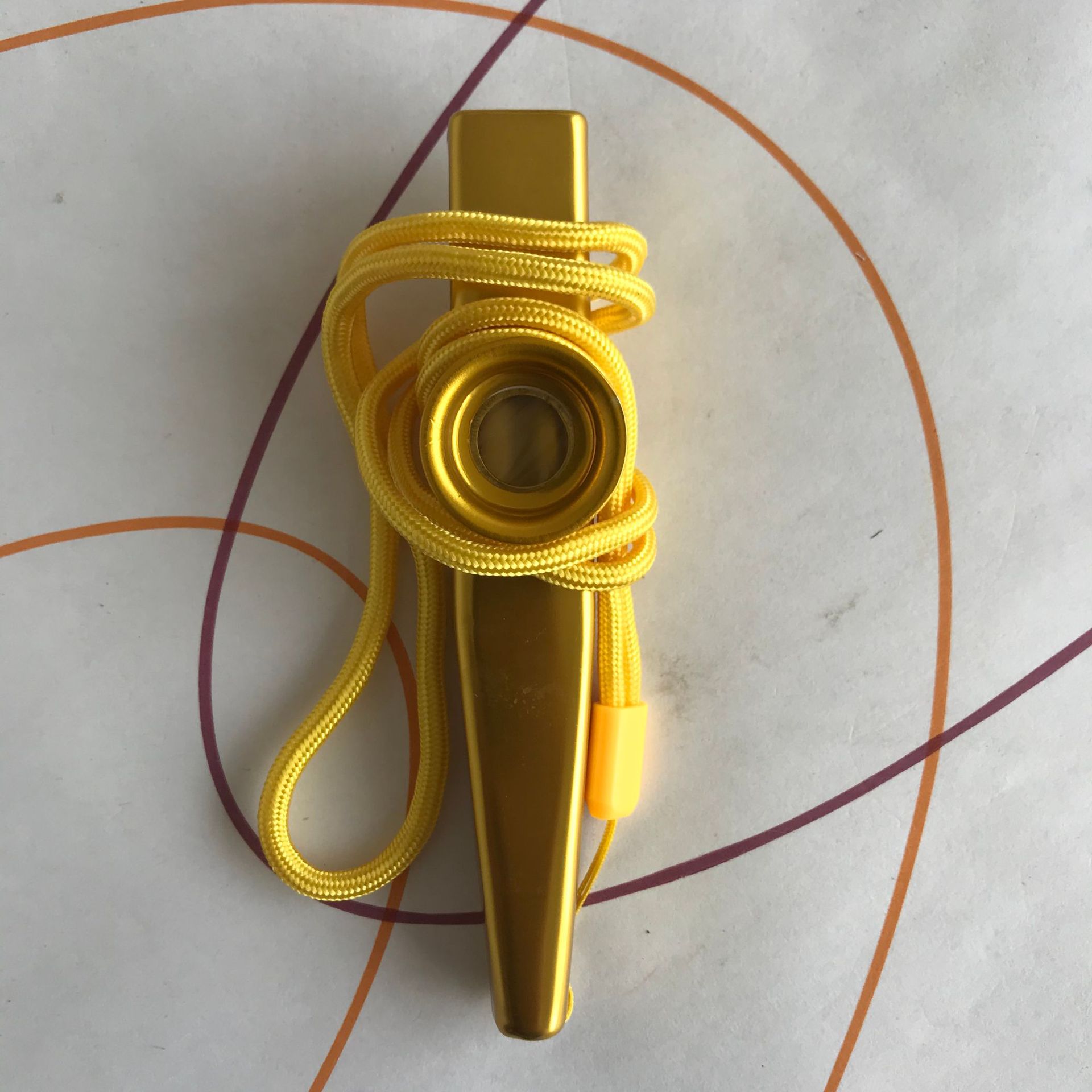 Orff instrumento percusión instrumento juguete educación temprana Kazoo metal Kazoo tarjeta marrón