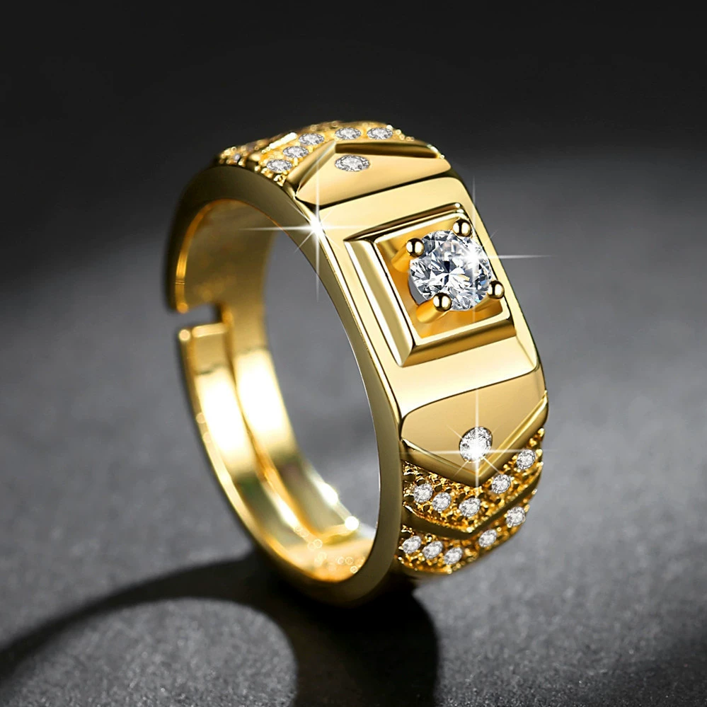 Classic wedding ring, one carat, simple and elegant design