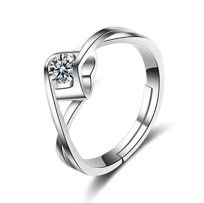Classic wedding ring, one carat, simple and elegant design