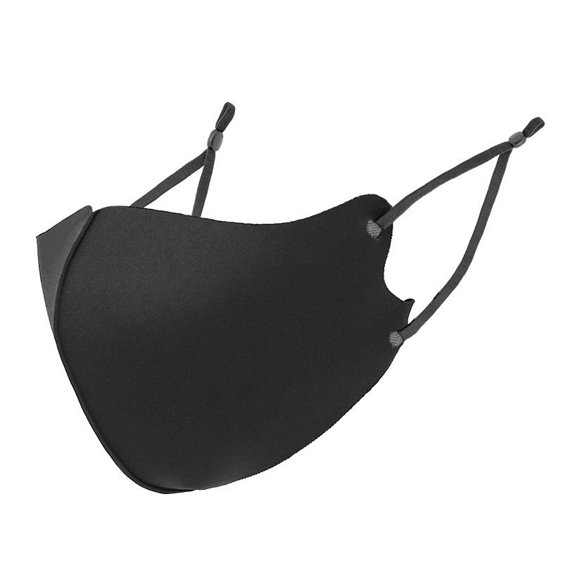 Máscara negra para hombres y mujeres Celebridad de Internet mismo estilo a prueba de sol transpirable lavable válvula de respiración de algodón dibujos animados para niños máscara a prueba de sol