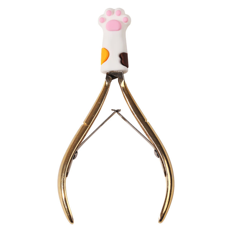 Nueva celebridad en línea transfronteriza ins Corea del Sur lindo gato garra de silicona piel muerta tijeras cubierta herramientas de uñas japonesas tres colores opcionales