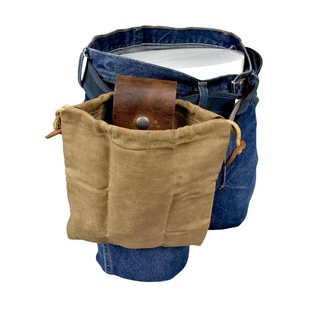 Spot tool bag waist bag folding canvas fruit storage bag outdoor camping foraging bag