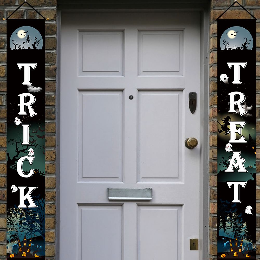 Pareado Decorativo de Halloween para Puerta de Tela para Halloween