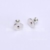 Earrings with accessories, import quality earplugs, silver 925 sample, silver 925 sample