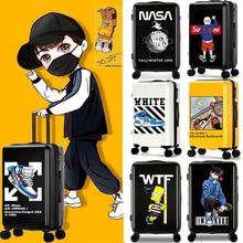 工厂定制20寸女 PC行李箱24寸男旅行箱ABS可打印公司LOGO图案礼品