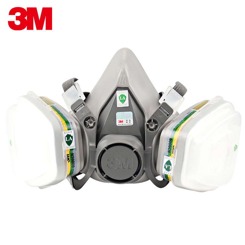 3M6200 + 6006 máscara de gas máscara de pintura en aerosol máscara de gas cloruro de hidrógeno amoníaco metilamina formaldehído
