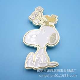 厂家供应锌合金标牌 箱包标志软珐琅标牌 卡通人物造型标志
