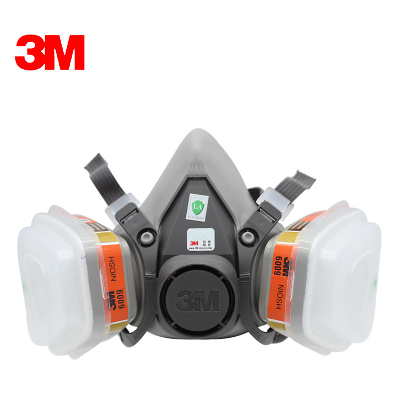 3M6200 + 6007(6009 alternativa) máscara de gas mercurio vapor mercurio cloro máscara de polvo