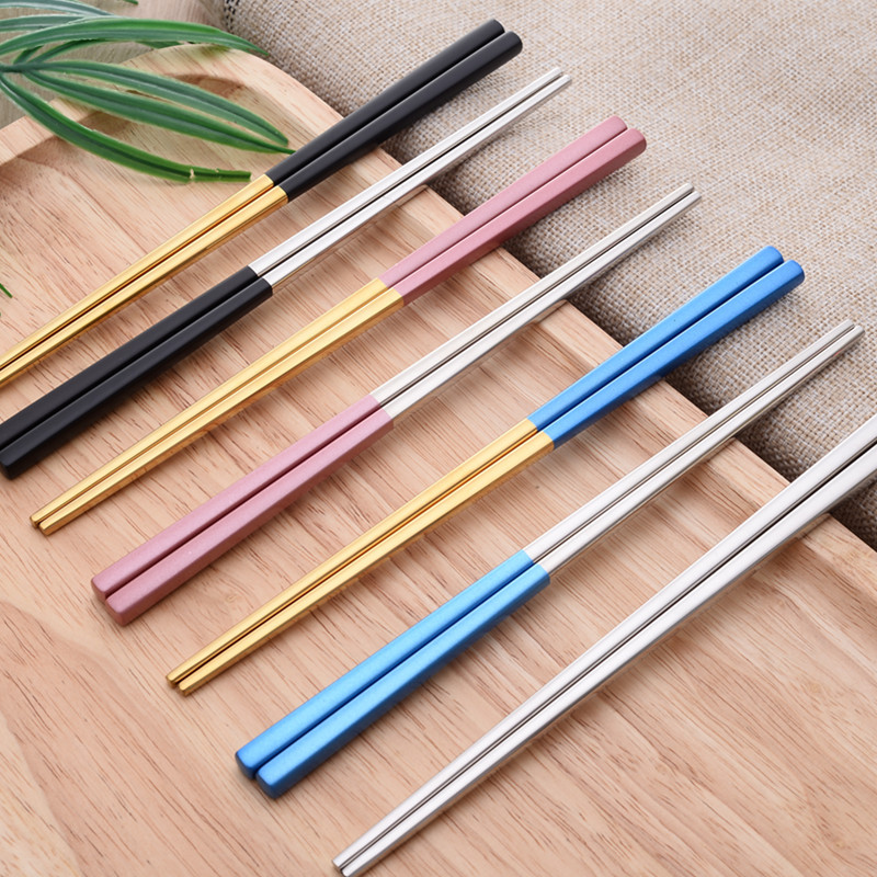 Convenient tableware, chopsticks, fork, spoon, set, (Physicals), 3 piece set, color